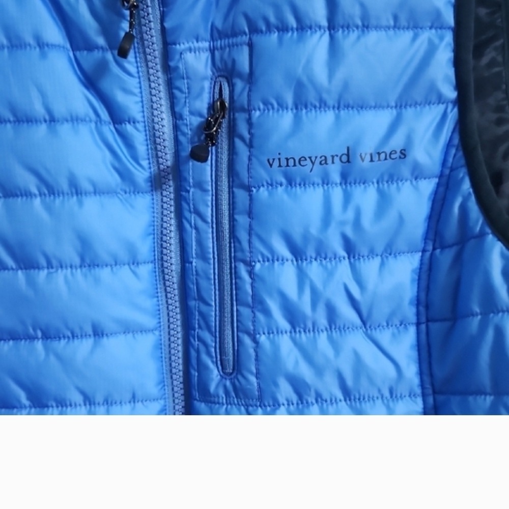 Vineyard Vines Blue Quilted Vest - Picture 3 of 8